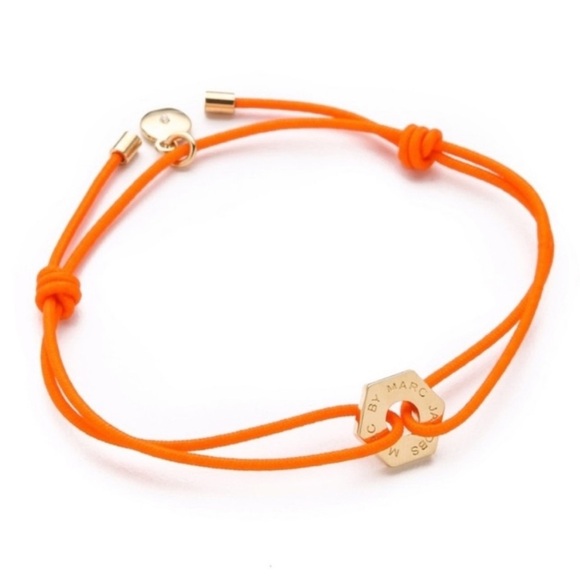 Marc By Marc Jacobs Jewelry - Marc By Marc Jacobs Orange Bracelet with Gold Details